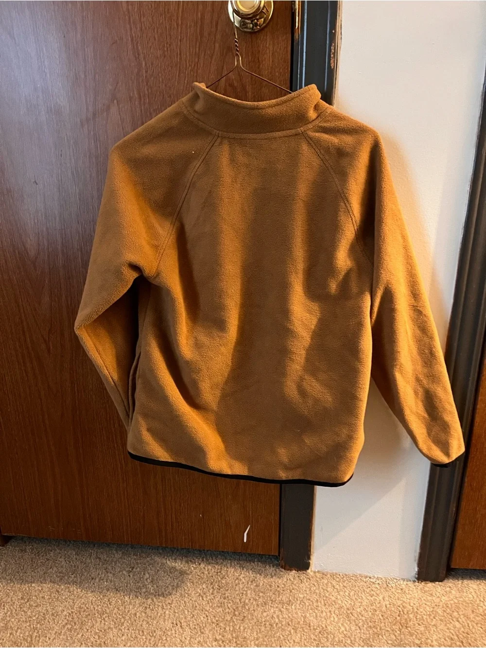 Kids' Hooded Fleece Jacket - Caramel Brown